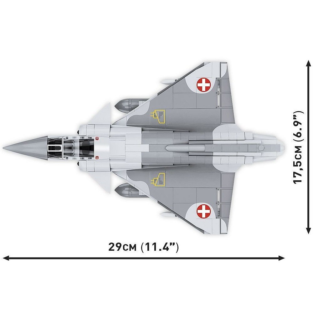 Конструктор COBI Самолет Mirage IIIS Swiss Air Force - фото 4