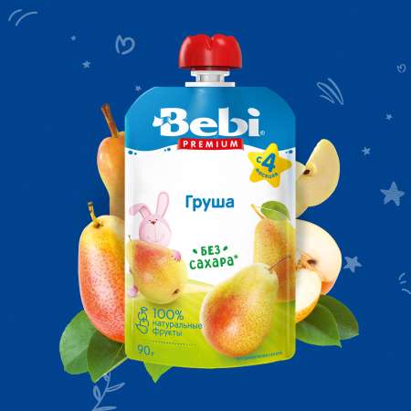 Пюре Bebi Premium груша 90г с 4месяцев