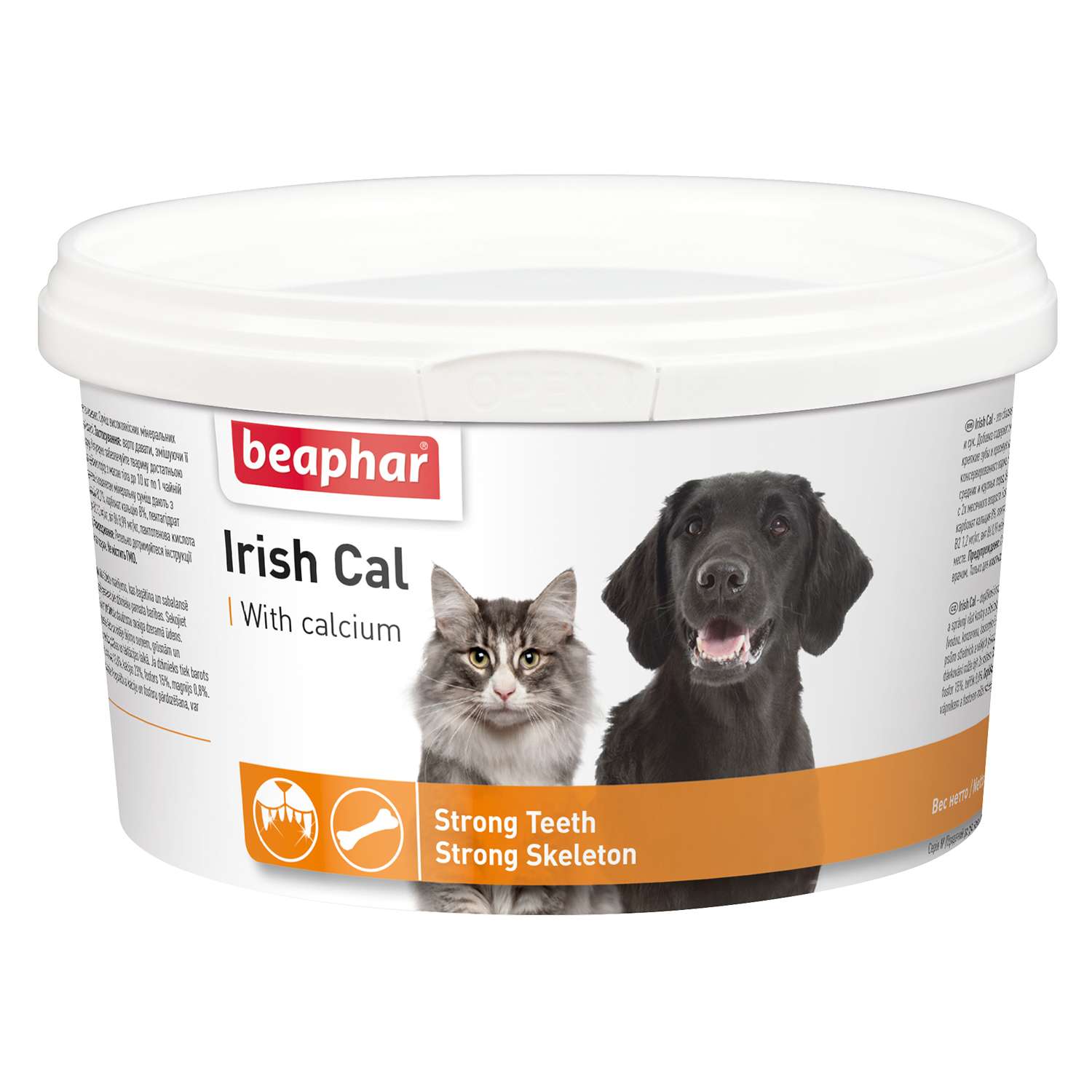 Смесь для собак и кошек Beaphar Irish Cal с солями кальция минеральная 250г - фото 1