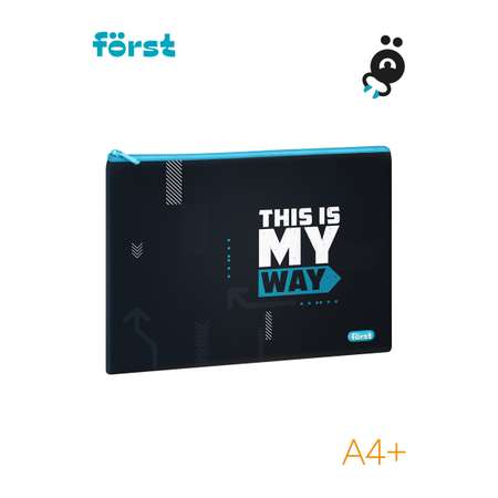 Папка для тетрадей Forst с декоративными нашивками А4 Way to win