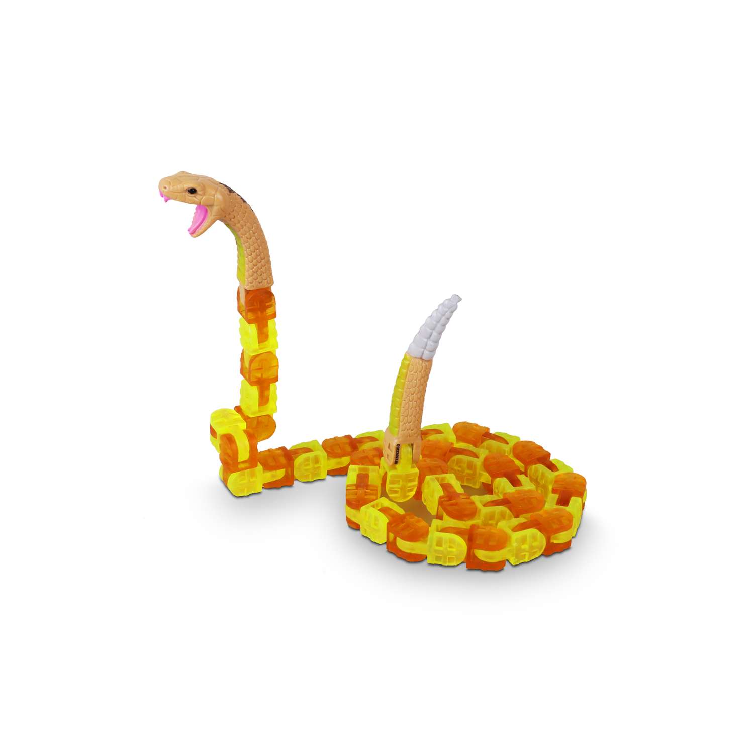 Игрушка антистресс KLIXX Гремучая змея оранжевая - фото 3