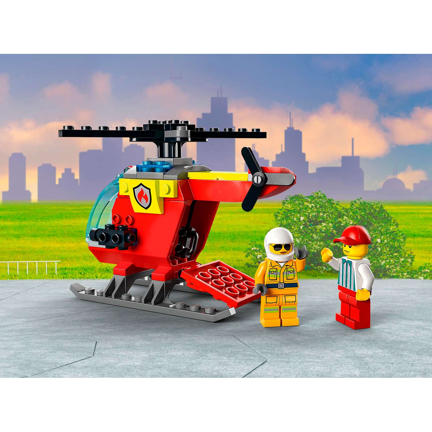 Конструктор детский LEGO City Пожарный вертолёт - фото 13