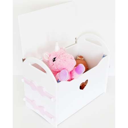 Сундук Zabiaka для игрушек «Сердце» цвет розовый