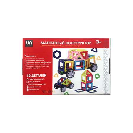 Конструктор магнитный 1 TOY Urban Units 40 деталей