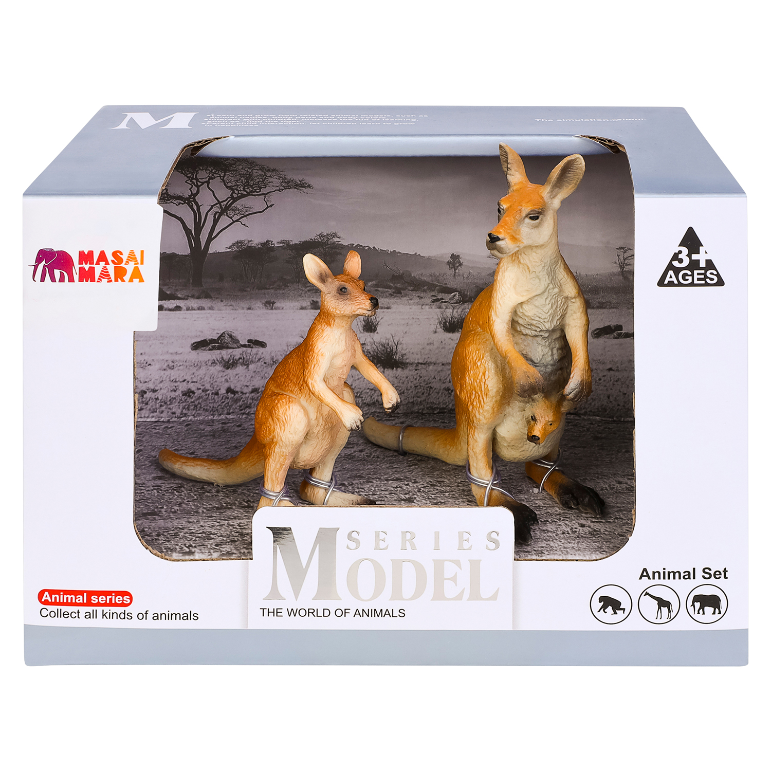 Игрушка фигурка Masai Mara Семья кенгуру Мир диких животных MM211-146 - фото 10