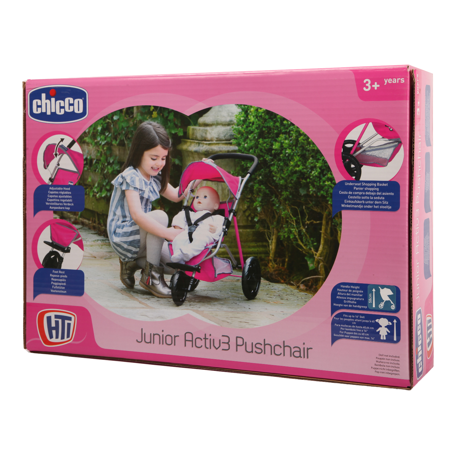 Коляска для кукол Chicco JR Active3 1423580 1423580 - фото 3