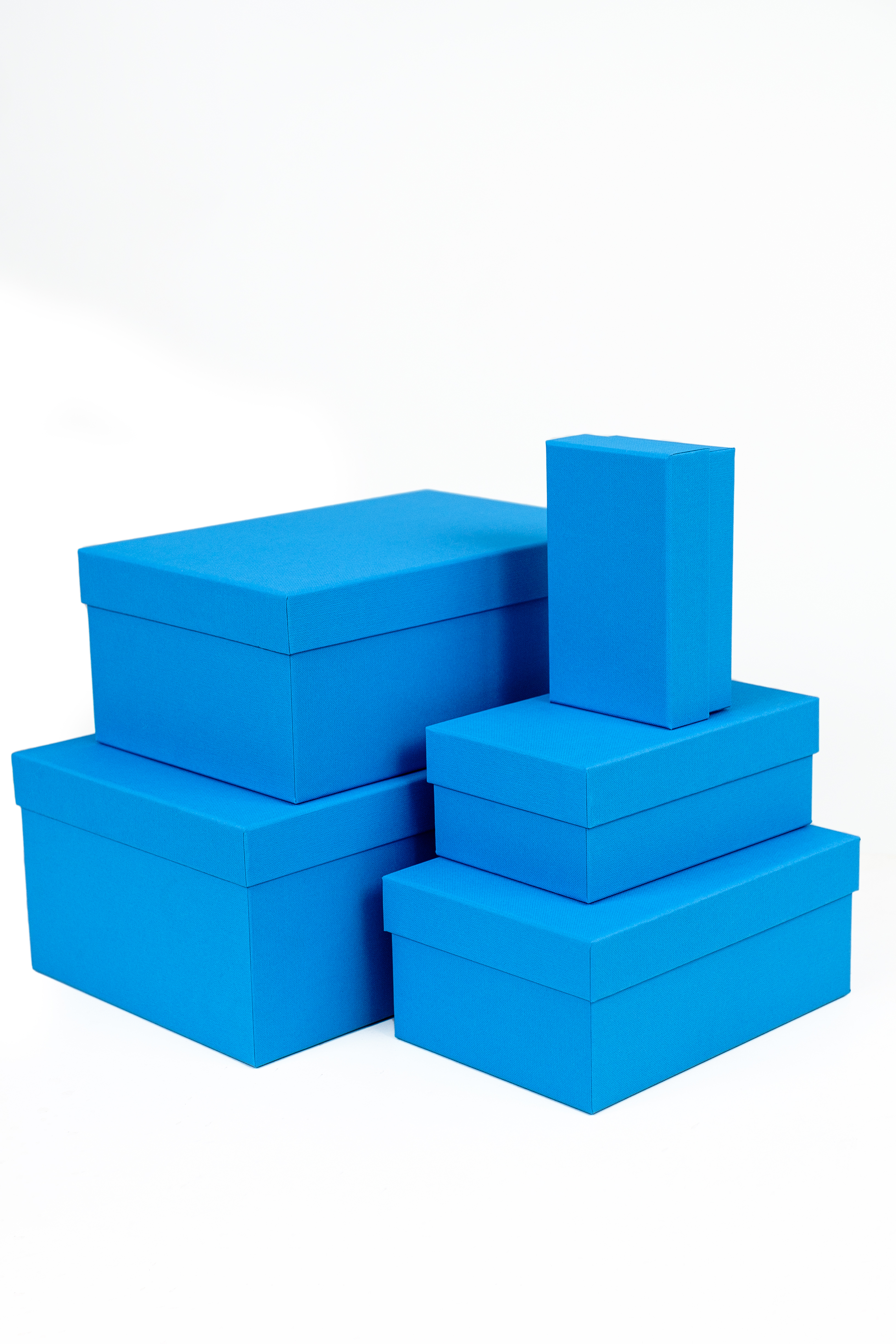 Набор подарочных коробок Cartonnage 5 в 1 Радуга голубой - фото 2