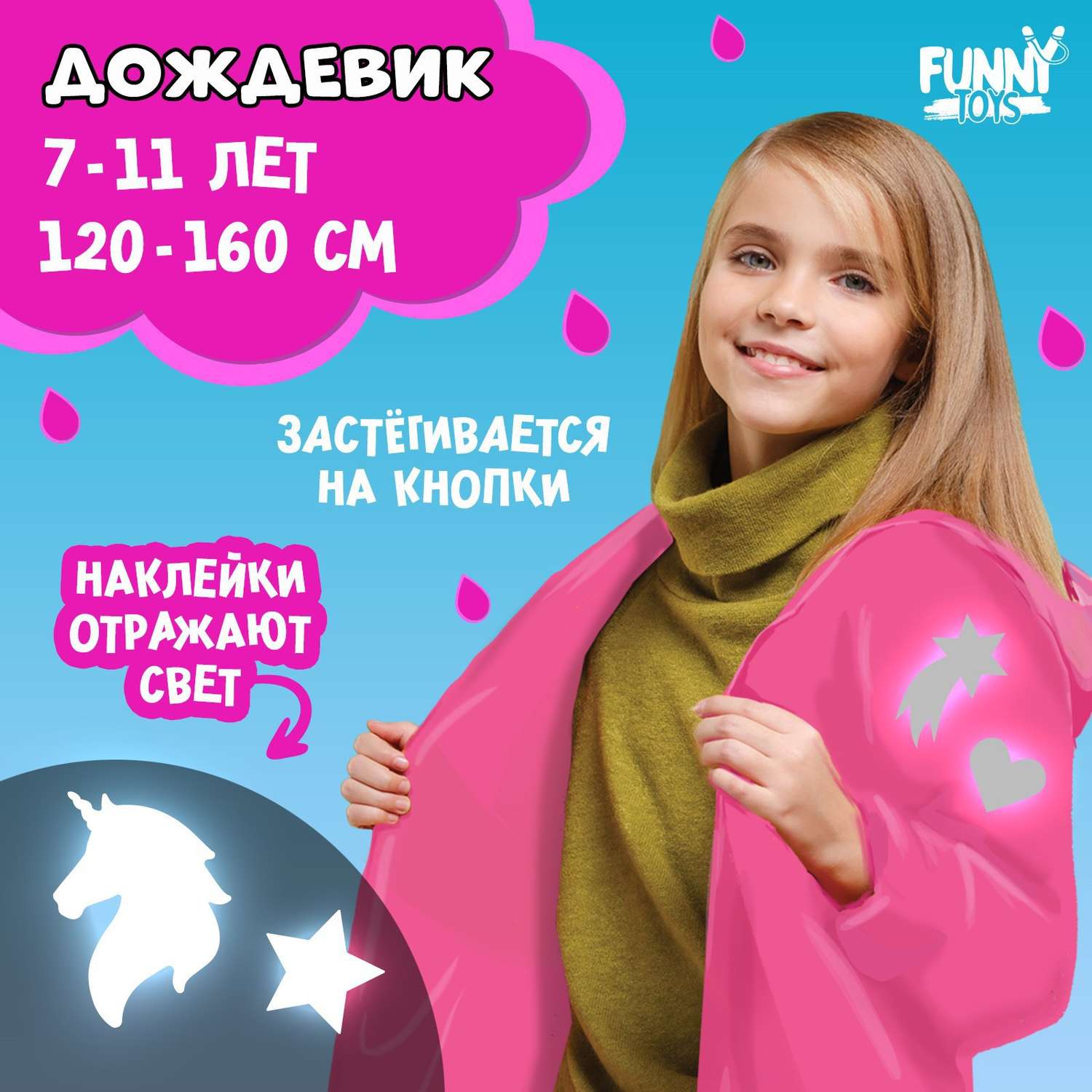 Дождевик Funny Toys 9486074 - фото 2