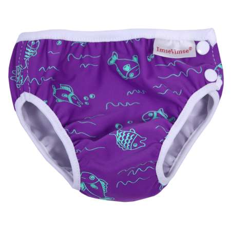 Плавки детские ImseVimse M 7-10 kg 6-12 мес purple fish