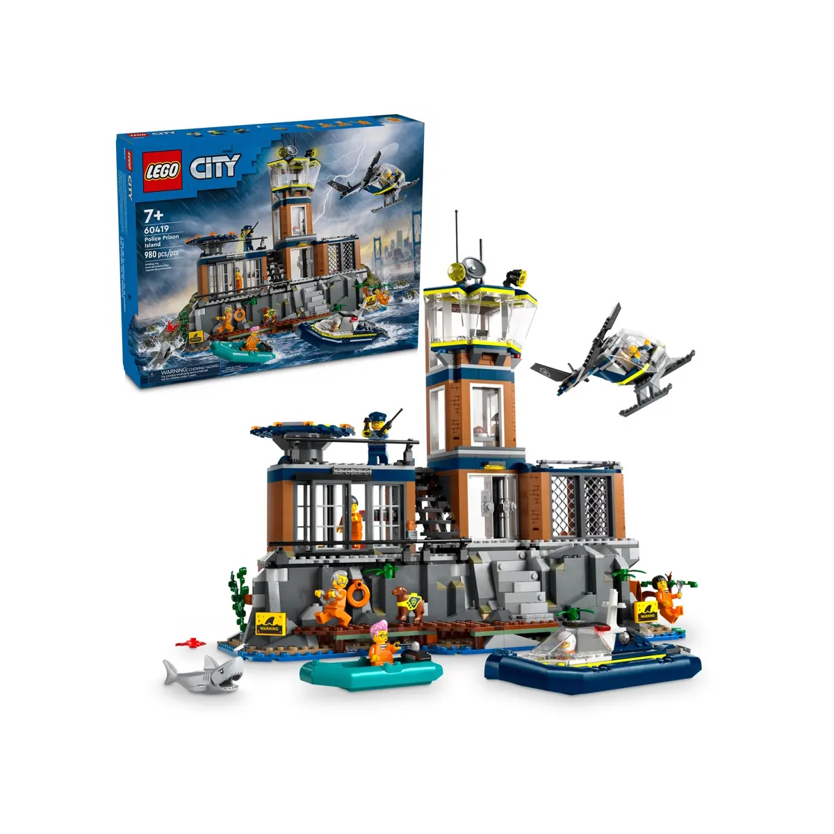 Конструктор LEGO City Остров полицейской тюрьмы 60419 купить по цене 10499  ₽ в интернет-магазине Детский мир