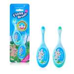 Детская зубная щетка Brush-Baby FlossBrush 0-3 лет 2шт бирюзовая+голубая