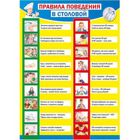 Набор плакатов Мир поздравлений правила безопасности 5 шт А4