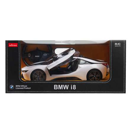 Машина Rastar РУ 1:14 BMW i8 USB Белая 71070