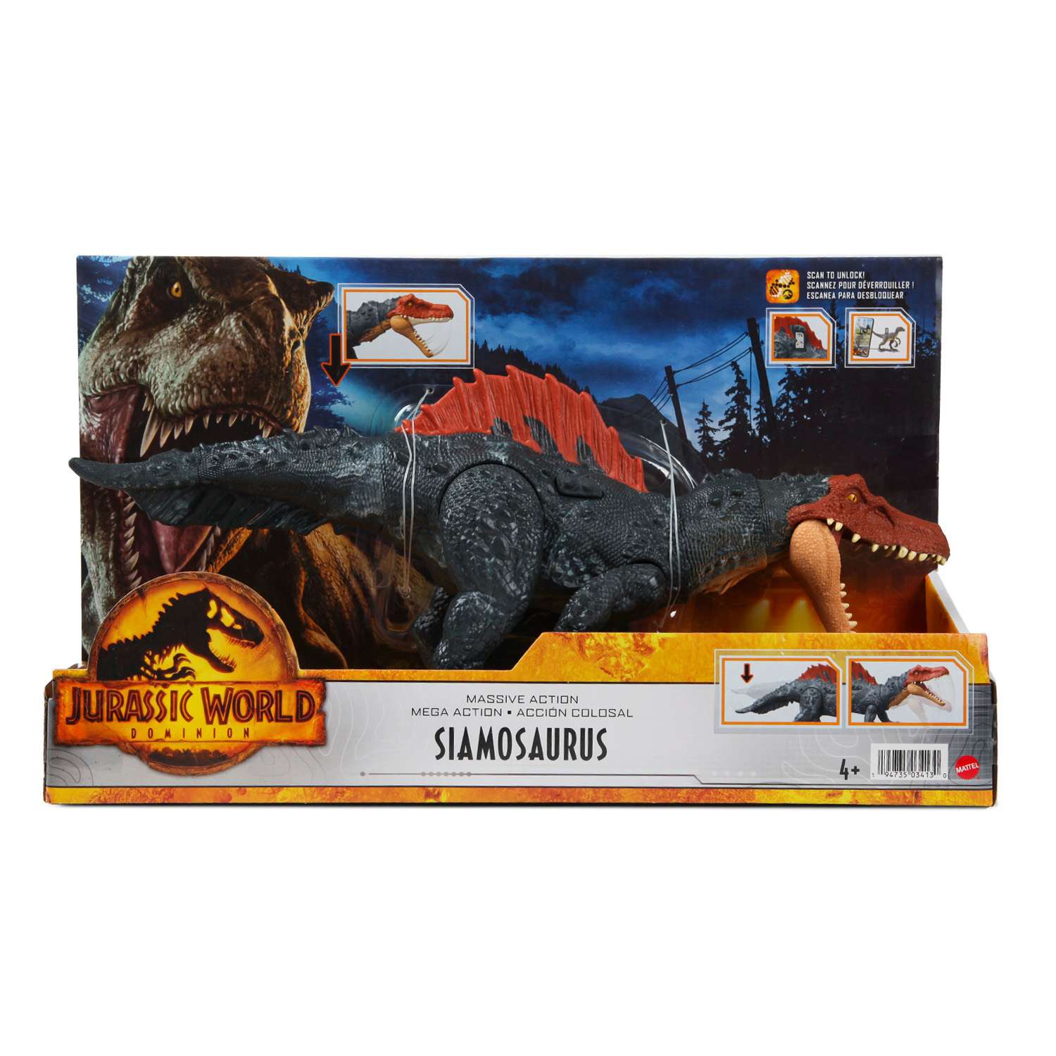 Фигурка Jurassic World Новые хищные динозавры Сиамозавр HDX51 Jurassic World - фото 2