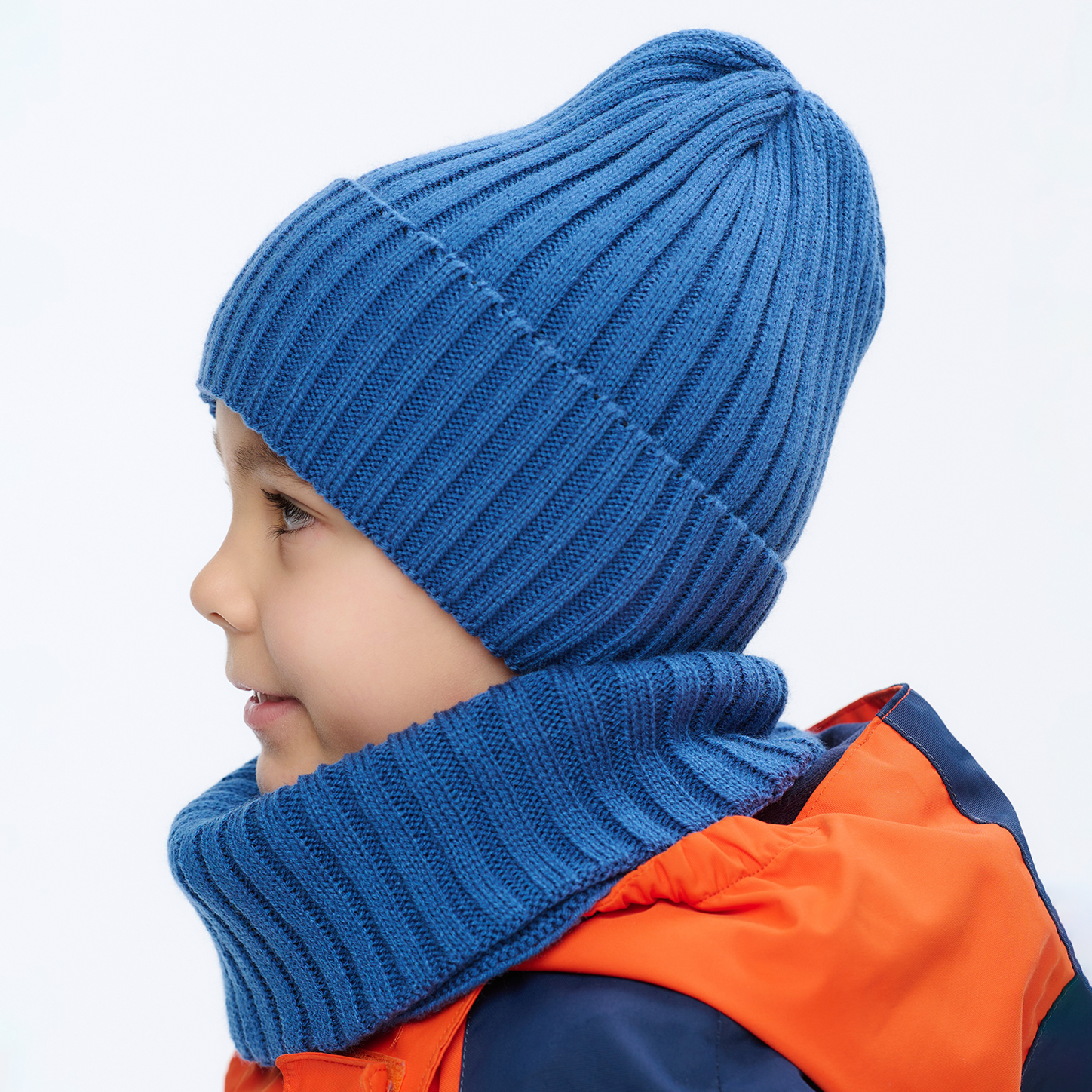 Шапка и снуд NYCkids NYC-H-45-pumpW-blue - фото 4