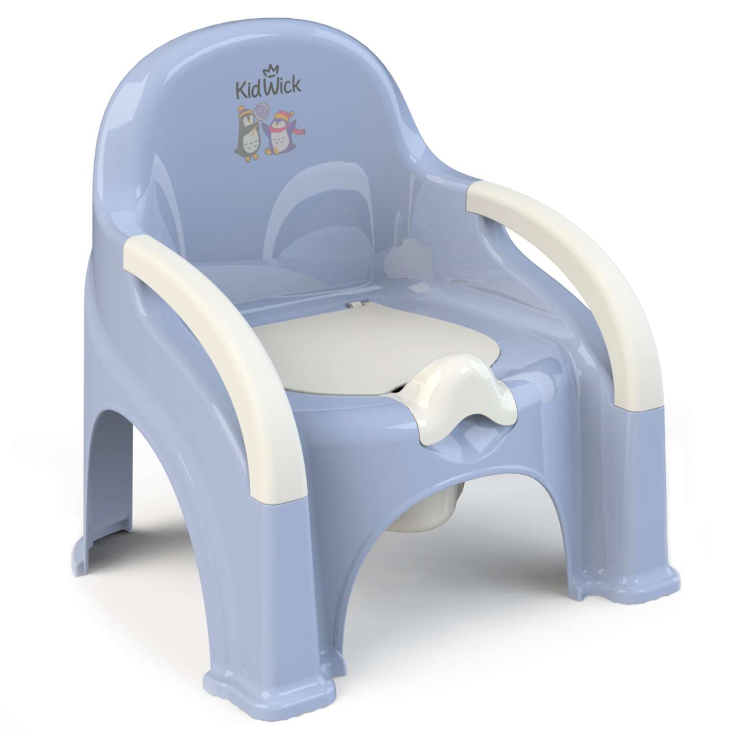 Горшок-стул туалетный KidWick Премьер фиолетовый-белый с белой крышкой - фото 1
