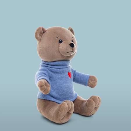 Мягкая игрушка Мягкие игрушки БелайТойс Медведь Эдди в свитере бежево-серый
