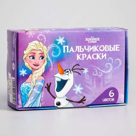 Краски пальчиковые Disney Эльза и Олаф Холодное сердце 6 цветов Disney