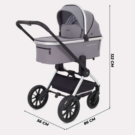 Коляска детская 2 в 1 MOWbaby Tilda grey