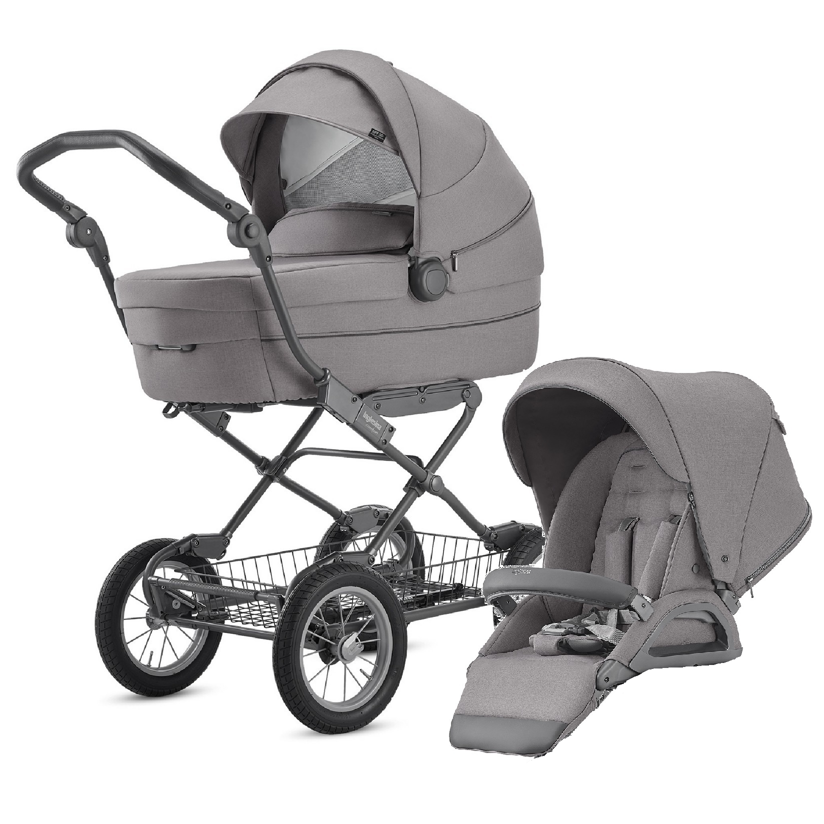 Коляска 2в1 Inglesina Sofia System Duo Stone Grey - фото 1