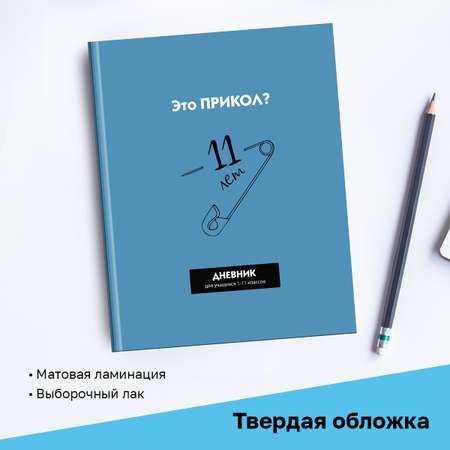 Дневник BG 1-11 кл. 40л. твердый BG Прикол? матовая ламинация выборочный лак