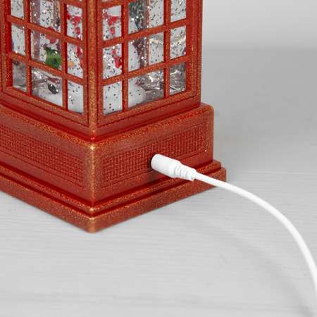 Светодиодная фигура Sima-Land «Дед Мороз и олень» батарейки не в комплекте USB свечение тёплое белое