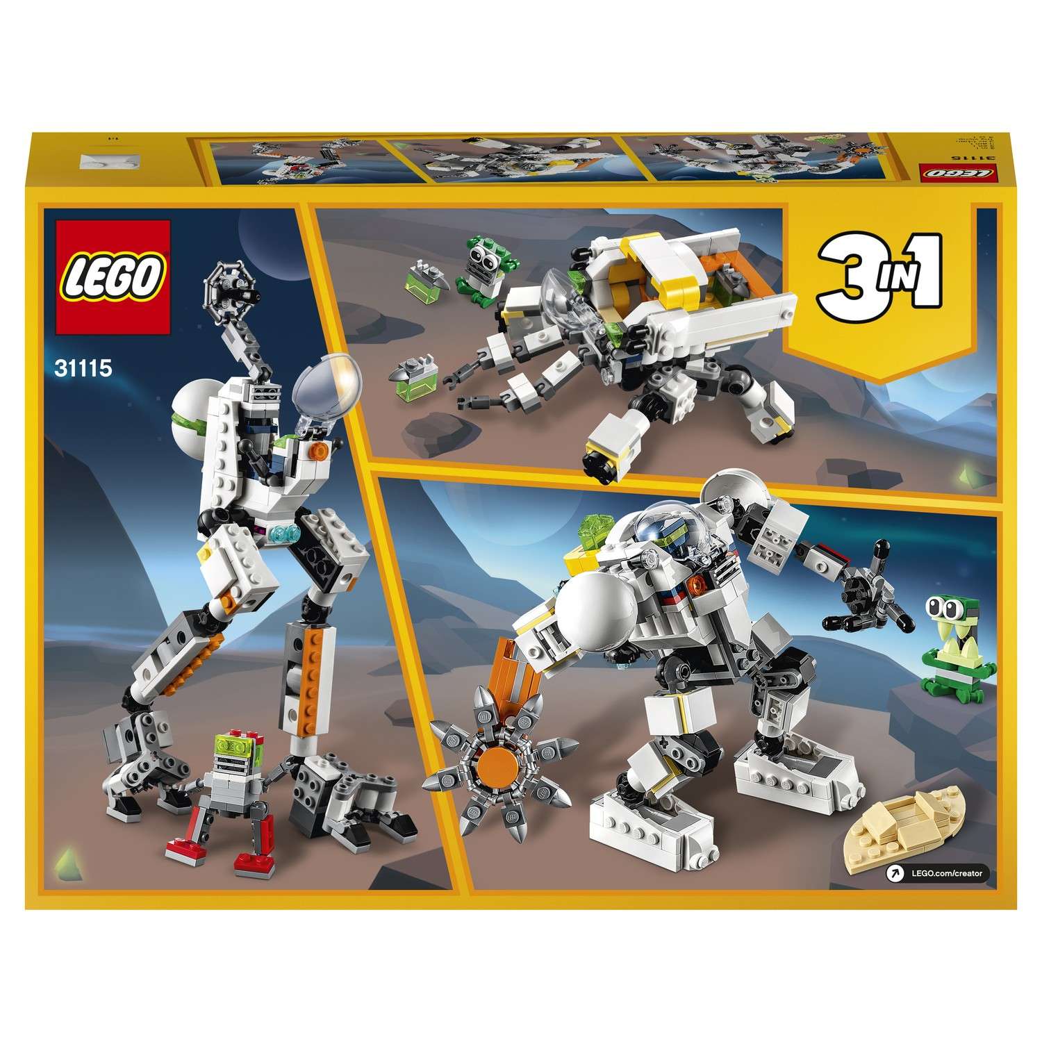 Конструктор LEGO Creator Космический робот для горных работ 31115 - фото 3