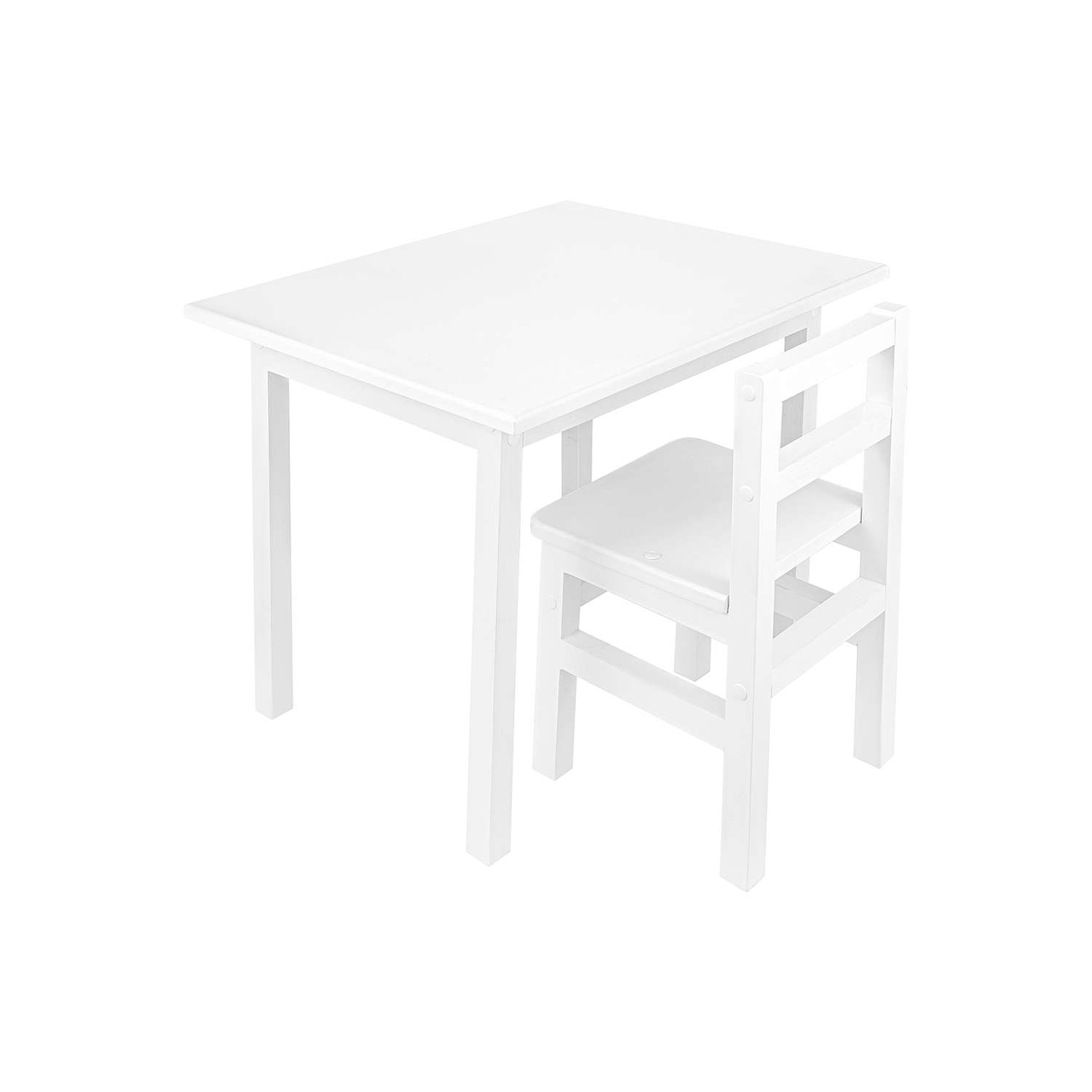 Комплект стол + стул KETT-UP ODUVANCHIK 50*60 см белый - фото 1