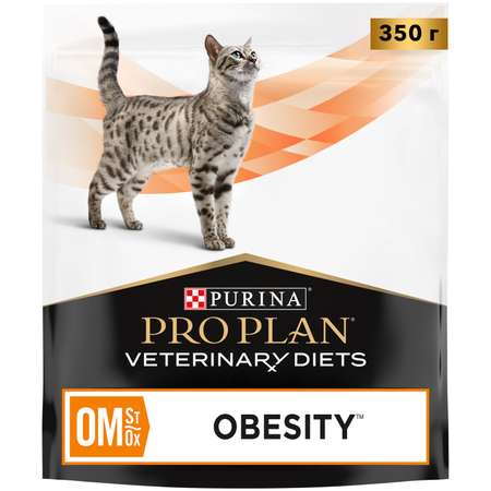 Корм для кошек Purina Pro Plan Veterinary diets OM St/Ox Obesity Mangement для снижения избыточной массы тела сухой 350г