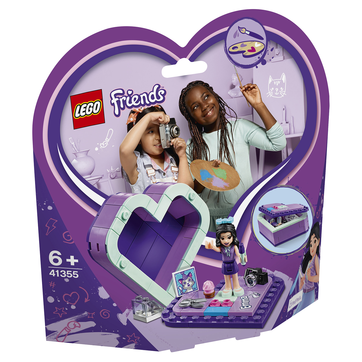 Конструктор LEGO Friends Шкатулка-сердечко Эммы 41355 - фото 2