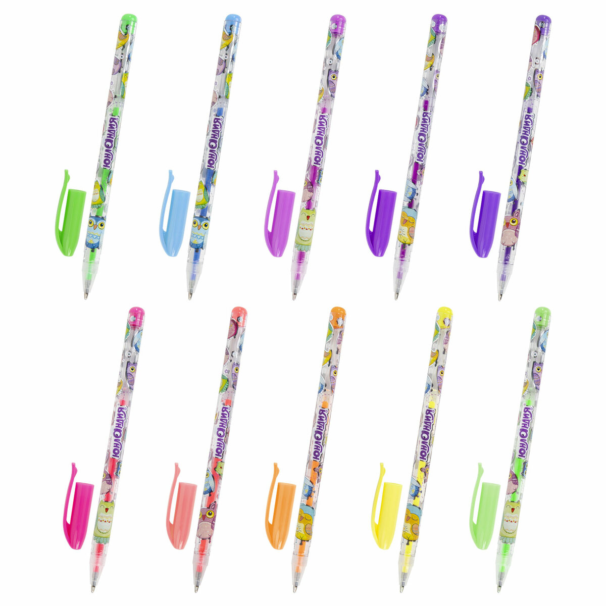 Ручки гелевые Юнландия цветные набор 48 Цветов - фото 11