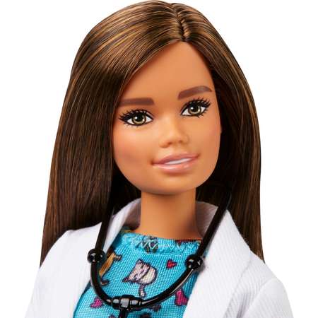 Кукла Barbie Кем быть Ветеринар Брюнетка GJL63