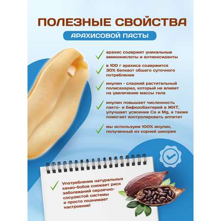 Арахисовая паста Намажь орех без сахара низкокалорийная Шоко Милк 230 грамм