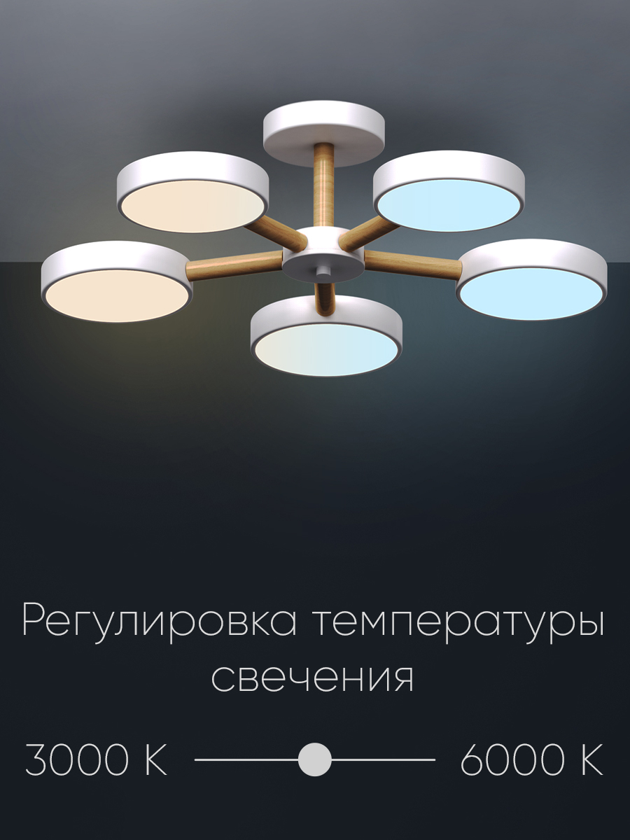 Светодиодный светильник Wedo Light потолочный 90W белый LED - фото 5