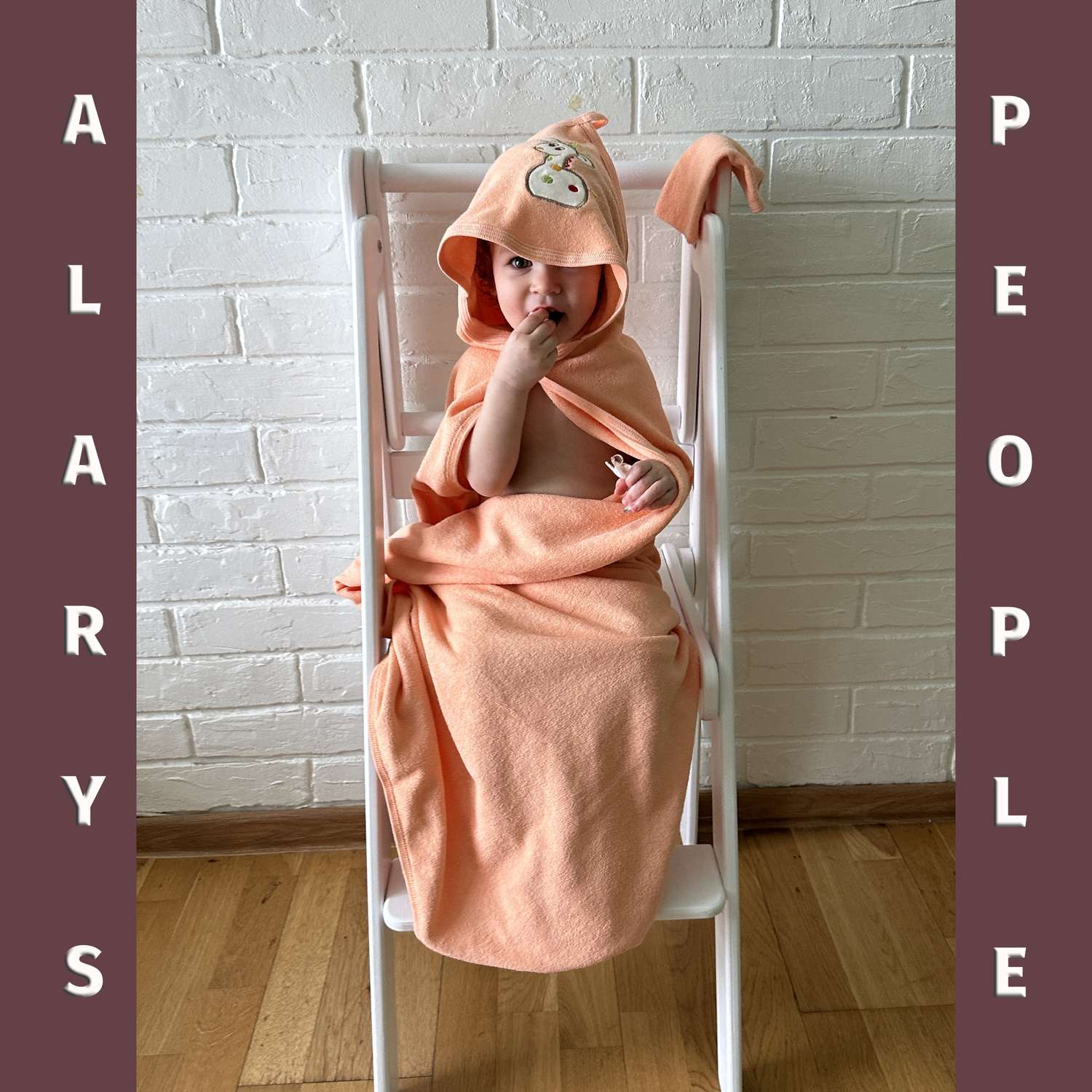 Набор для купания ALARYSPEOPLE пеленка-полотенце с уголком и рукавичка - фото 3