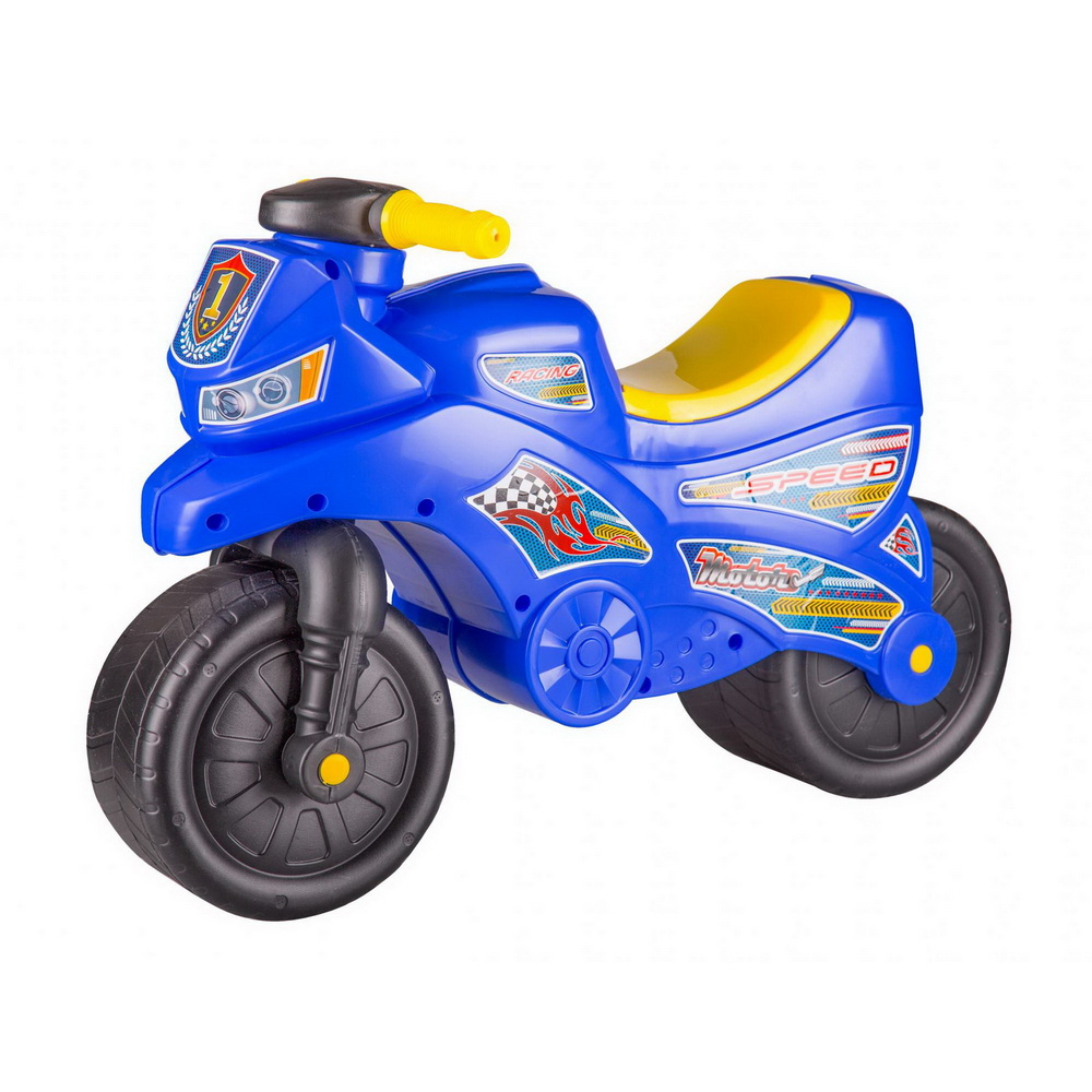 Каталка детская Альтернатива Мотоцикл синий - фото 1