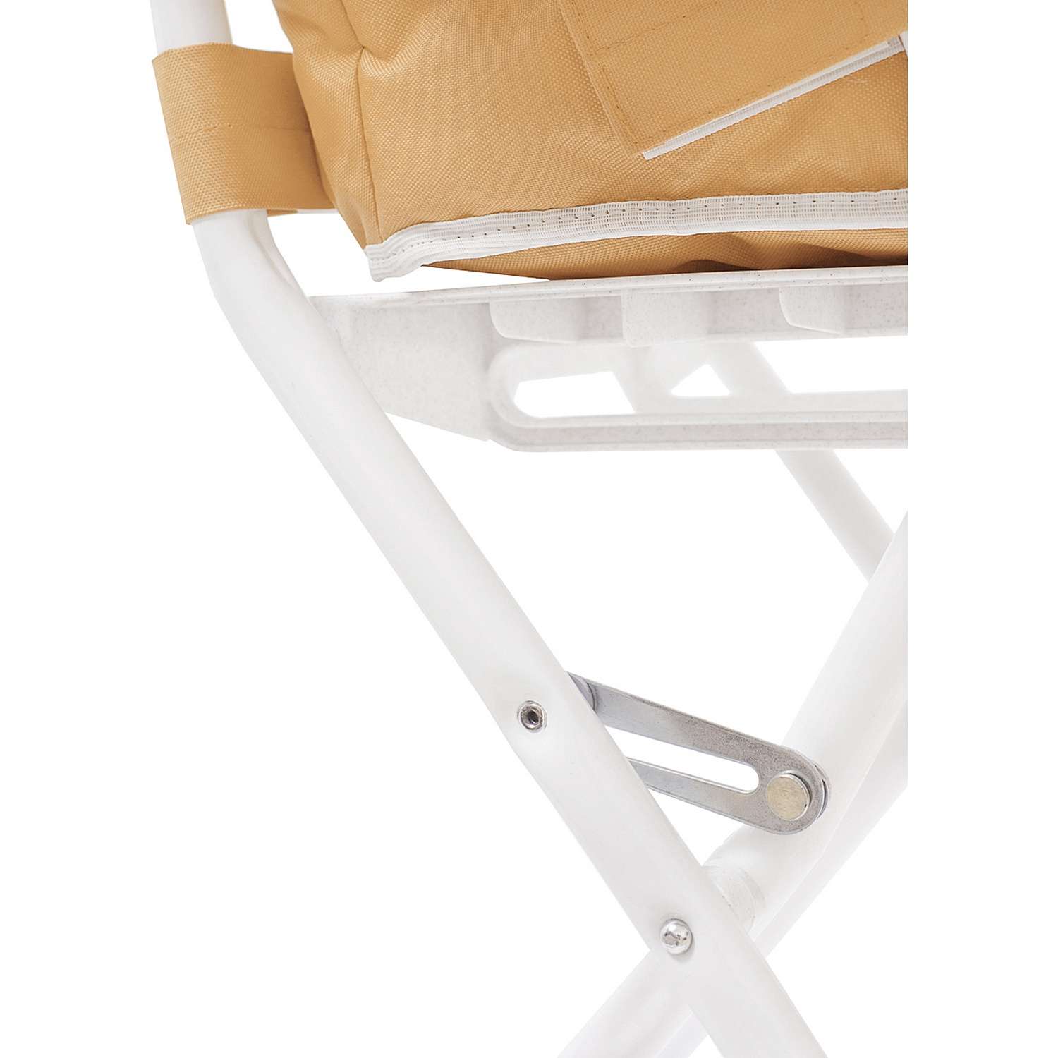 Детский стульчик InHome для кормления с чехлом из ткани белый/бежевый - фото 9