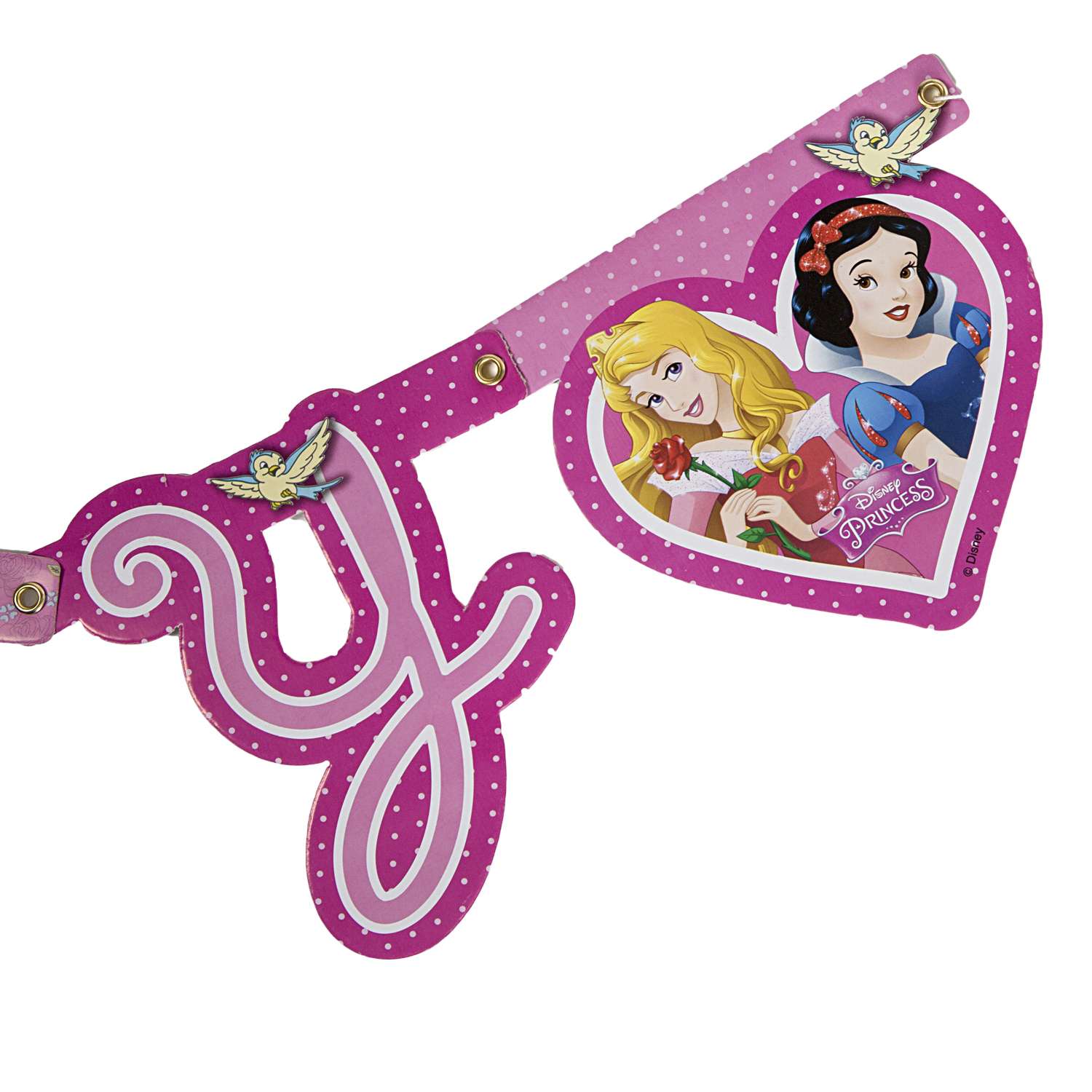 Гирлянда Disney Princess Happy Birthday - фото 6