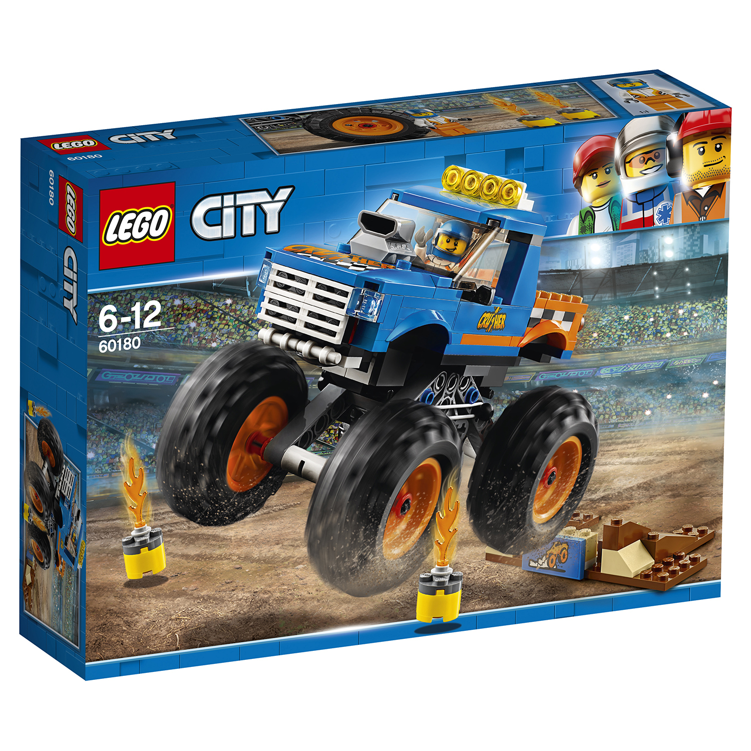 Конструктор LEGO Монстр-трак City Great Vehicles (60180) купить по цене  1399 ₽ в интернет-магазине Детский мир