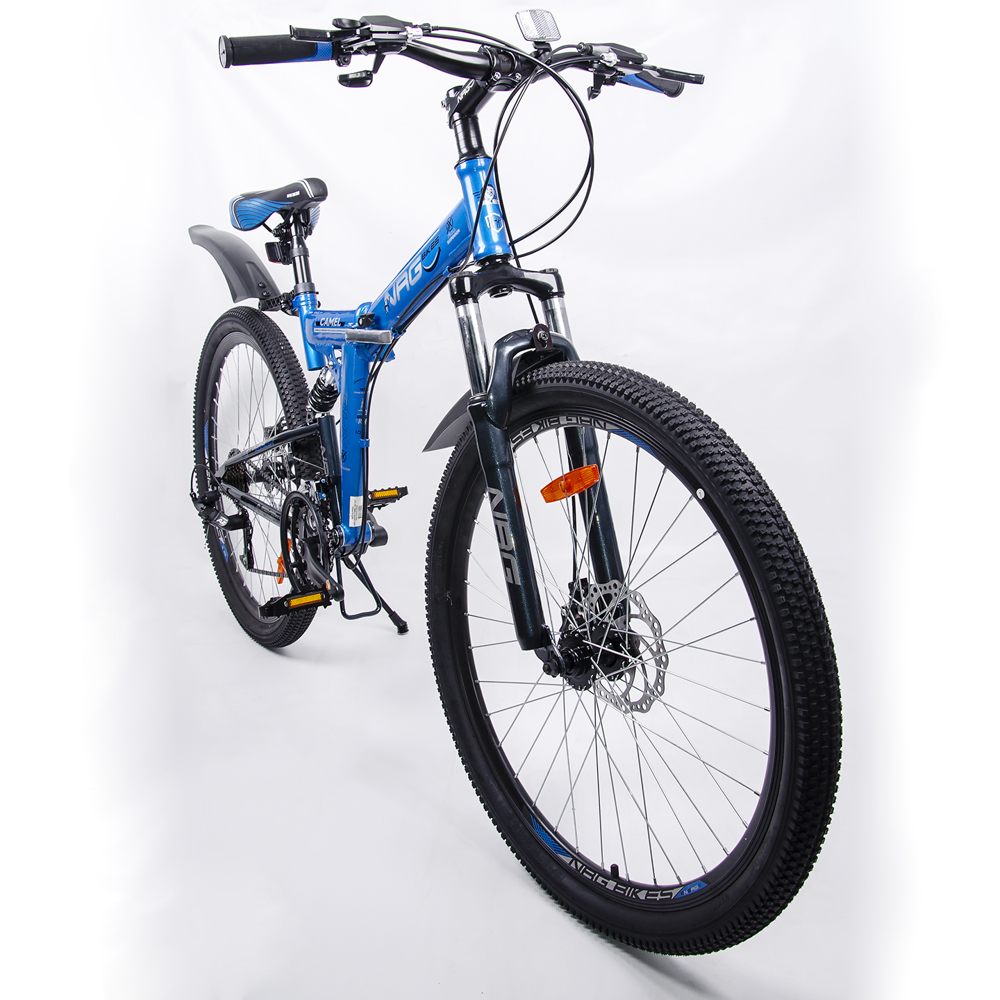 Велосипеды NRG BIKES Camel 26 blue-black-silver - фото 11