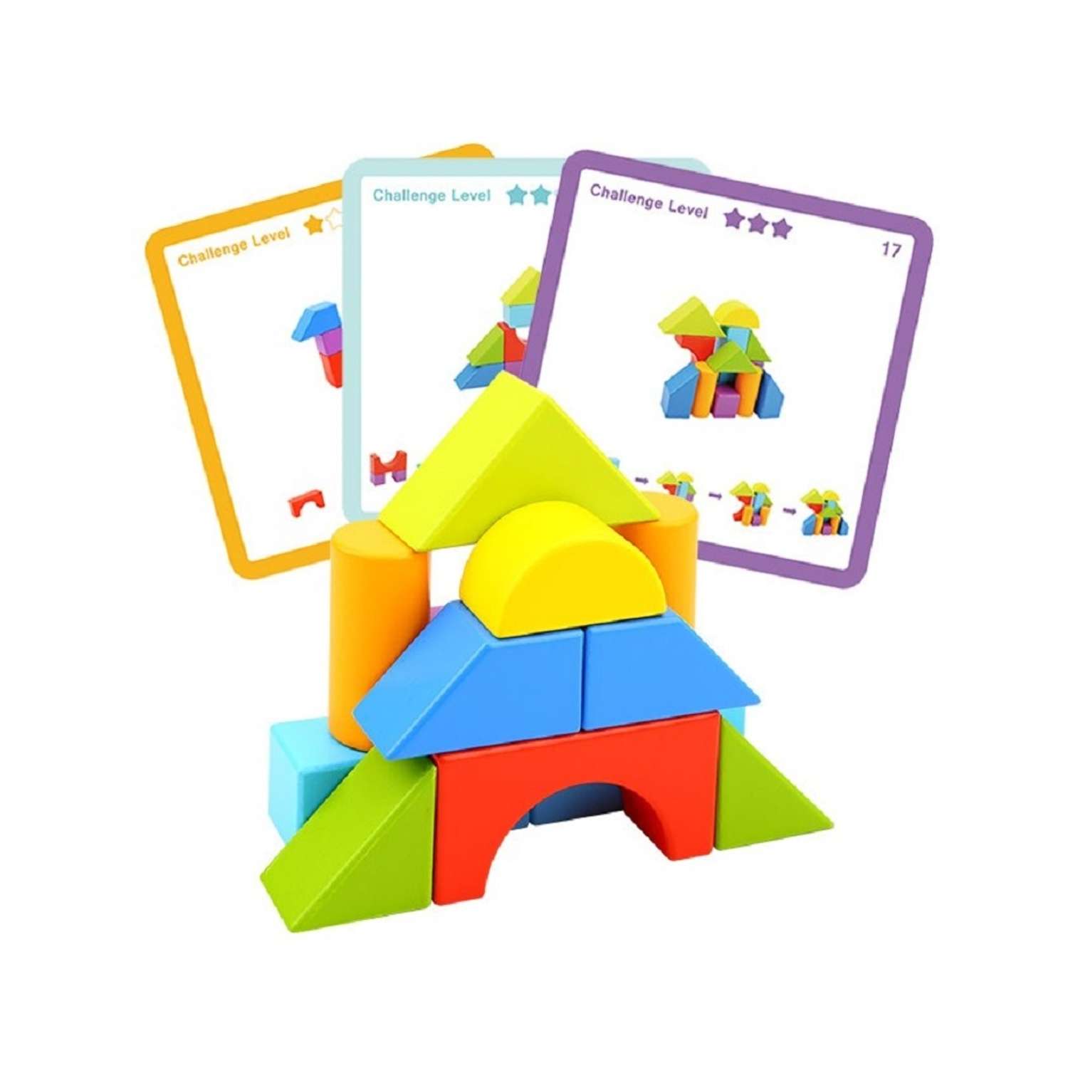 Игровой набор Tooky Toy Кубики с карточками TL386 - фото 2