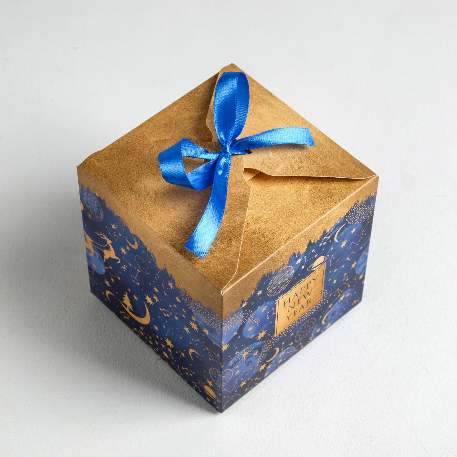 Складная коробка Дарите Счастье «Новогоднее волшебство». 12×12×12 см - фото 3