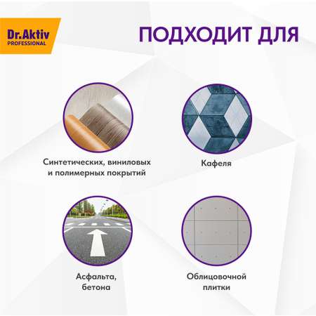 Моющее средство для полов Dr.Aktiv Professional Kraft щелочное 900 мл еврофлакон