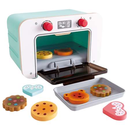 Игровой набор HAPE кухня 2в1 со светом звуком и сменой цвета игрушечной выпечки