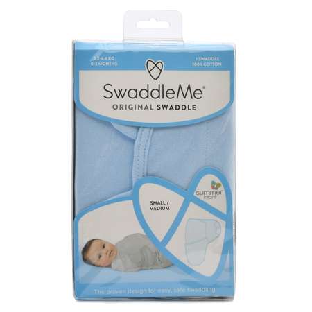 Конверт Summer Infant Swaddleme S/M Голубой