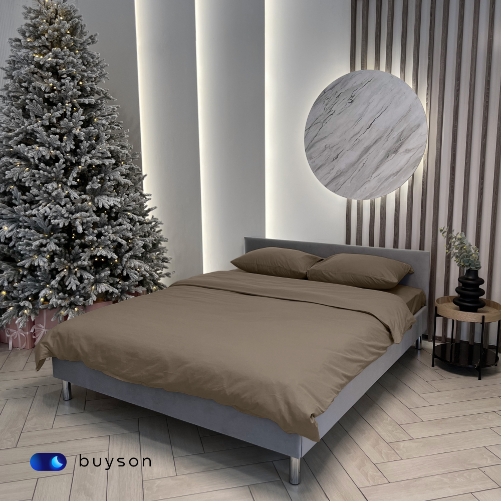 Комплект наволочек buyson BuyDream 50х70 см, хлопковый поплин, цвет бежевый - фото 9