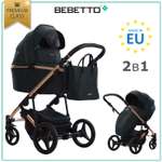 Коляска 2в1 Bebetto Loren Premium Сlass шасси Бронзовое 02