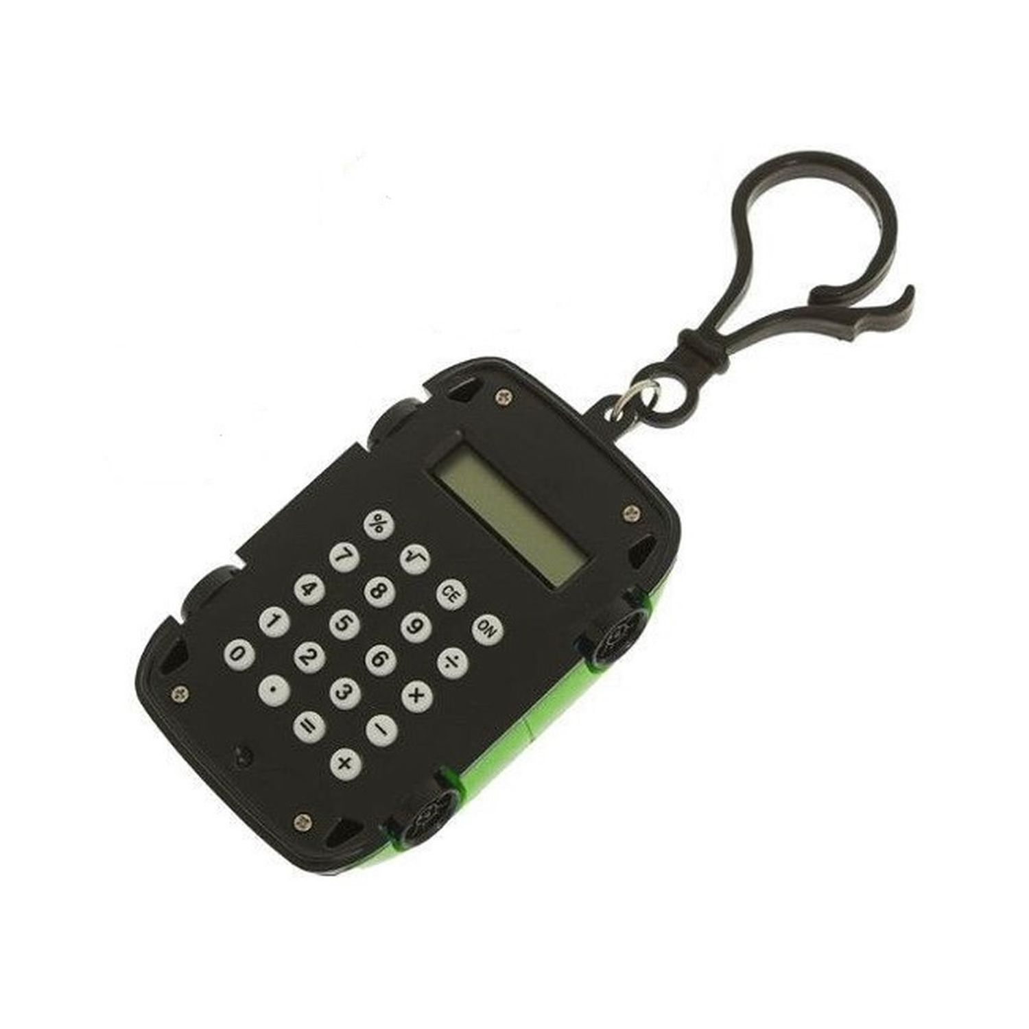 Брелок-калькулятор Uniglodis машинка зелёная - фото 1