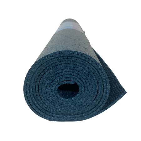 Коврик для спорта и фитнеса Ramayoga Puna синий размер 185x60x0.35 см