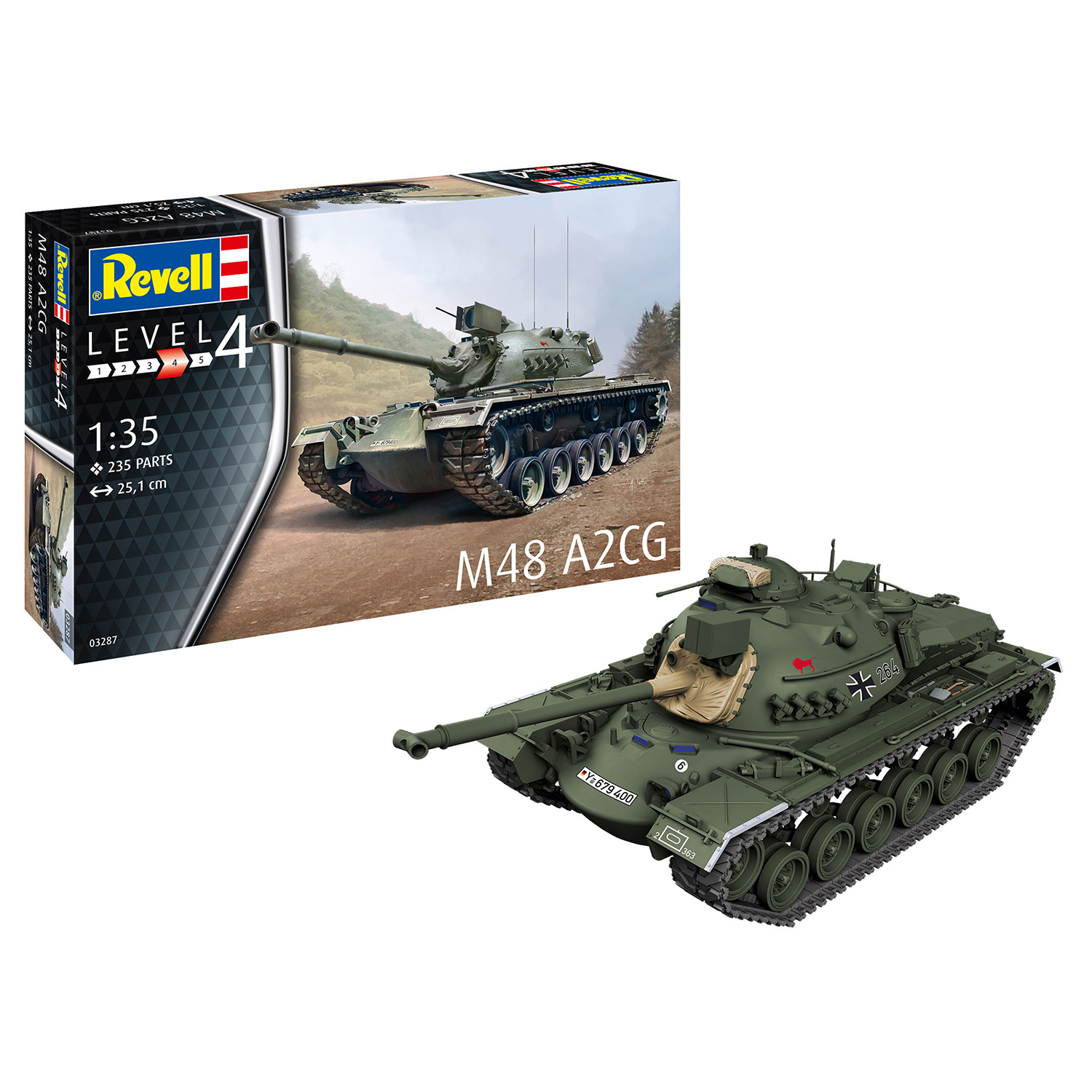 Revell Сборная модель Танк M48 A2CG 1:35